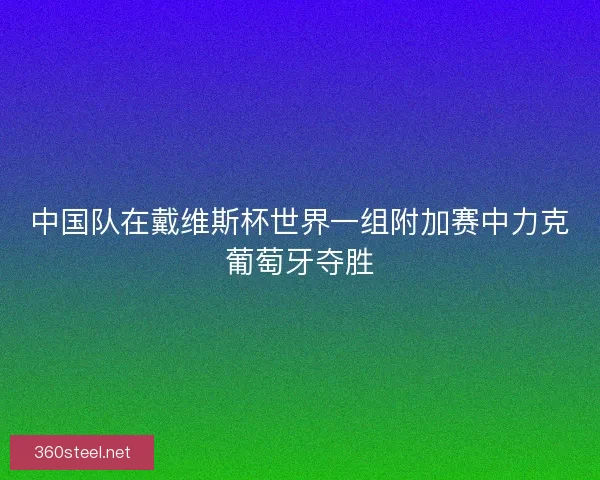 中国队在戴维斯杯世界一组附加赛中力克葡萄牙夺胜