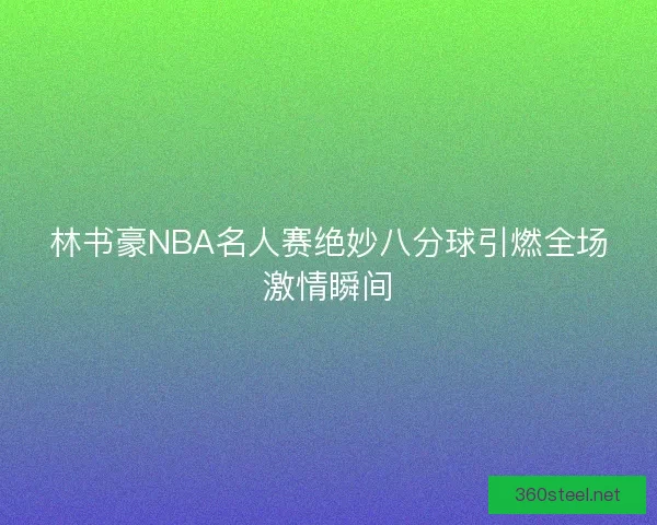 林书豪NBA名人赛绝妙八分球引燃全场激情瞬间